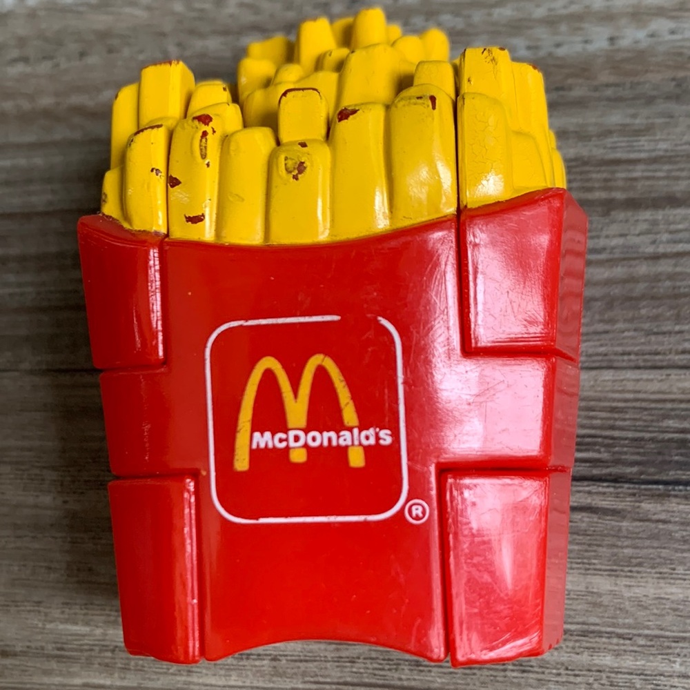 1990 McDonalds Fries Transformer Toy Kids Happy Meal Toy French Fry Food Vintage